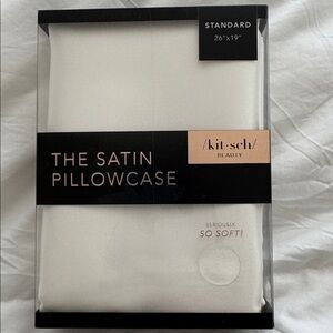 Kitsch Satin Pillowcase - Elegant White